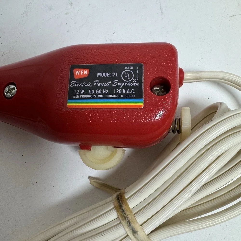 Vintage Wen Model 21 Electric Pencil Engraver Tool, Tested Working